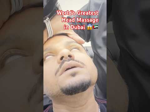 ASMR 😱 World's Greatest Head Massage in Dubai 🇦🇪 #shorts  #massage #trending #viral #barber