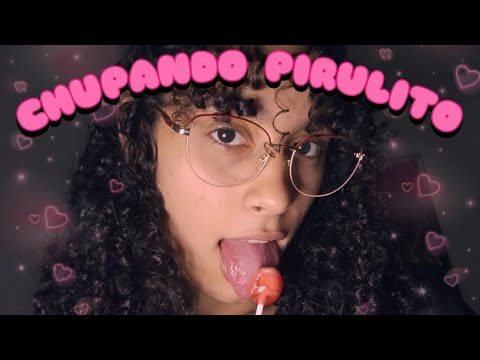 ASMR • Chupando Pirulito Intensamente (Sons de Boca Molhados e Suaves)