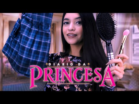 ASMR DIÁRIO DA PRINCESA ♕ Maquiagem, Corte de Cabelo, Penteado | SPA Mia Thermopolis, ASMR Original