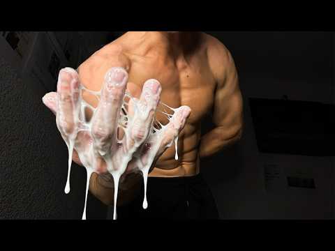 ASMR | Sticky Gooey Hand & Up Close Mouth Sound