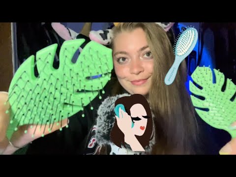 ASMR| 1 Hour Hair Brushing Loop (NO TALKING)