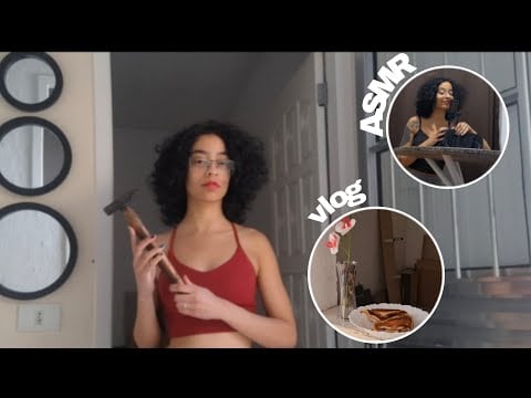 ASMR VLOG - UM POUCO DA MINHA ROTINA 🌻 | som de fogueira no fundo e sussurros