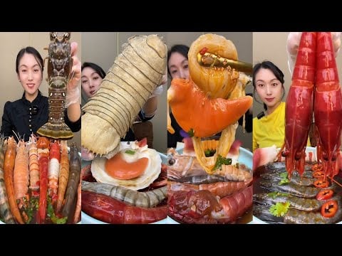 🦐🌊 Epic Ocean Feast | Live Octopus, Crab, and Clam Mukbang Eating Sounds