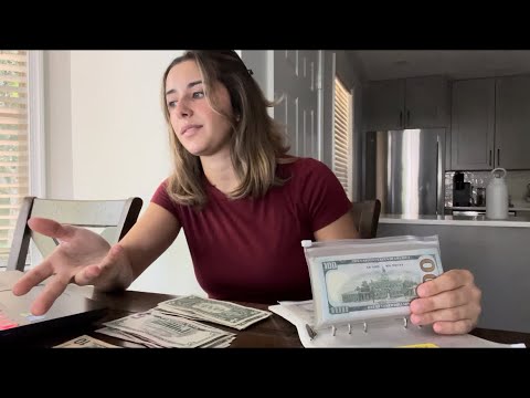 ASMR Budget with Me - Cash Stuffing (Soft Spoken) | FULL PAY TRANSPARENCY