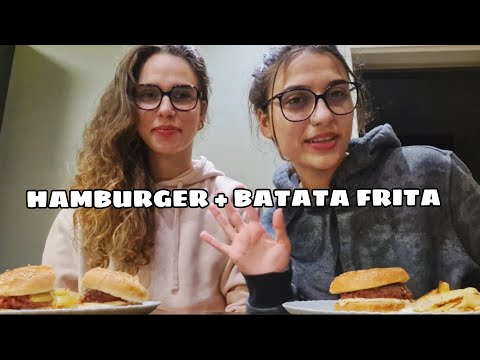 ASMR JANTANDO COM MANHÃ IRMÃ🍔✨️