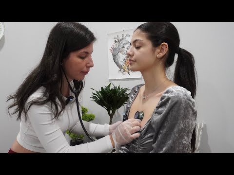 ASMR Real Person Cardiovascular Examination | Heart, Pulse, Face, Back, Feet Assessment, Soft Spoken