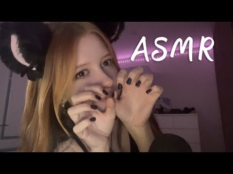asmr ЛИПКИЙ ЛИКИНГ ОТ КОШКОДЕВОЧКИ / licking, spit painting 