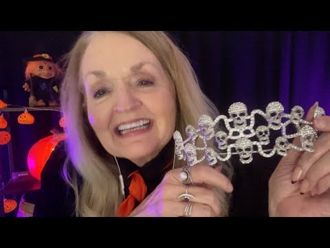 ASMR Doing Your Halloween Makeup and Styling Your Costume 🎃
