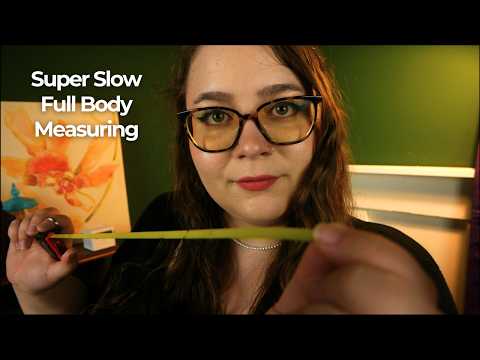 Super Slow Full Body Measuring (with Three Types of Measuring Tape) 📏 ASMR Personal Attention RP
