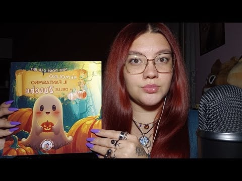 VI LEGGO UNA FAVOLA LA NOTTE DI HALLOWEEN (Whispering, Tapping, Reading) 😴💜 | ASMR ITA