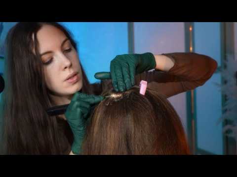 Relaxing ASMR Lice Check & Dandruff removal