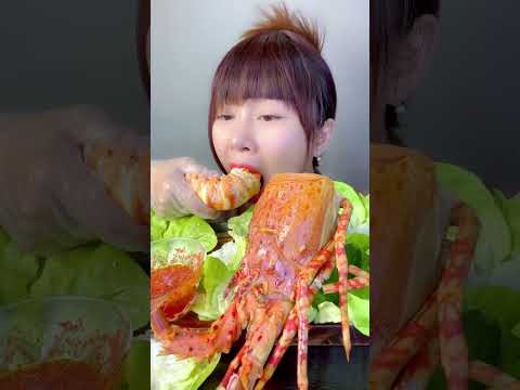 #shorts eating soft shell lobster LINH-ASMR #linhasmr #linhasmr #asmr #asmrcontent #asmrfood