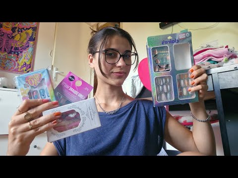 ASMR ORGANIZANDO UNHAS POSTIÇAS💅✨️