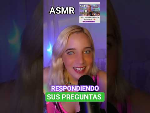 ASMR ¿POR QUÉ DECIDÍ HACER UN CANAL DE ASMR? #asmr #asmrq&a #asmrespañol