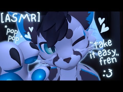 [Furry ASMR] Cat relaxes you in the warmth of home :3 [Sleep-aid] [Soft-spoken] [Mouth sounds]