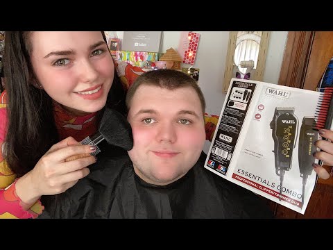 ASMR Haircut using Clippers ~ Cape Sounds & Clipper Buzzzzz