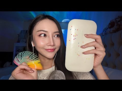 ASMR Slinky Sounds + Gentle Whispers  Instant เสียงสลิงกี้นุ่มละมุน + กระซิบเบาๆ ให้ความผ่อนคลาย