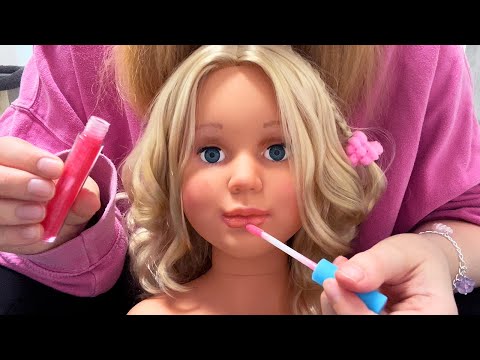 ASMR Mannequin Makeup + Hair Play ✨Old School Lo-Fi (Whispered)