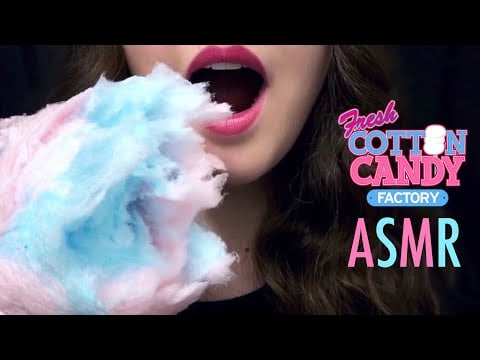 ASMR Cotton Candy ~ Soft Relaxing Eating Sounds