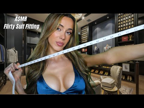 ASMR Flirty Suit Measuring + Fitting | soft spoken