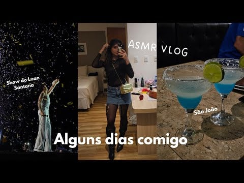 ASMR VLOG Minha rotina, viagem & Show do Luan Santana 💜💤 *Sussurros*
