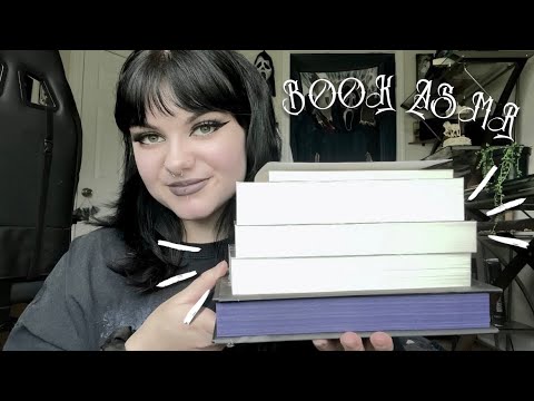 ASMR | Another Book Haul + Books I’ve Read Recently 🖤📖 tapping, tracing, page flipping, etc