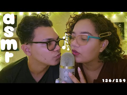 ASMR SONS DE BOCA EM CAMADAS com MEU NOIVO 💜✨