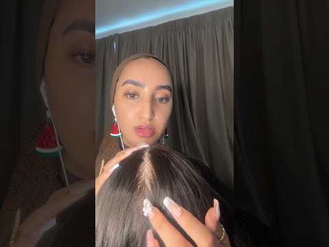 X marks the spot on the back of your head 💆🏽‍♀️ #asmr #relaxing #shorts #scalpmassage