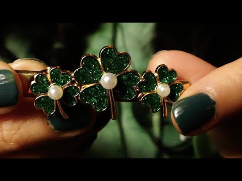 ASMR Getting You Ready for St Patrick's (to stay in with me) | Nails and Makeup and Sound Assortment