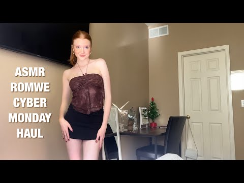 ASMR ROMWE Cyber Monday Clothing Haul