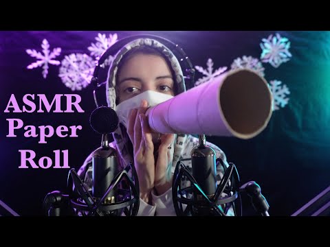 MASKED ASMR Mouth Sounds 😷🌊 Ear Tunnel Effect, Paper Towel Roll & Soft Chewing