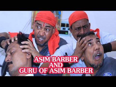 neck crack hair crack with massage by uttam barber and asim barber