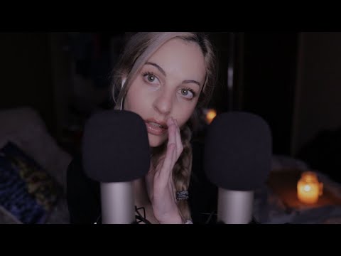 ASMR| Covering your Eyes + Unintelligible/Inaudible whispers + Whisper Ramble