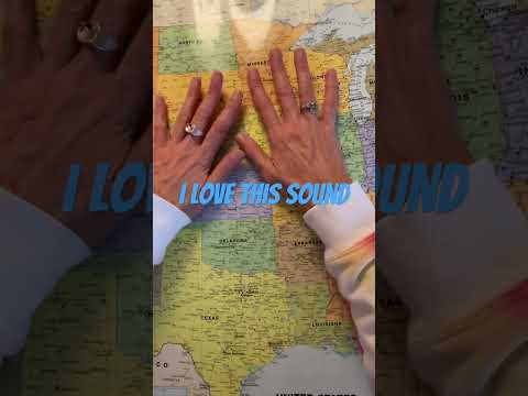 Tingly asmr sticky finger sound on map