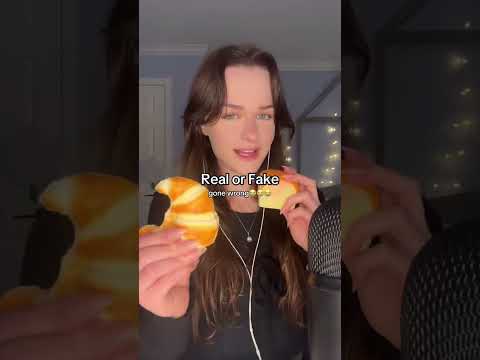 REAL or FAKE #asmr #fakefood #triggersforsleep