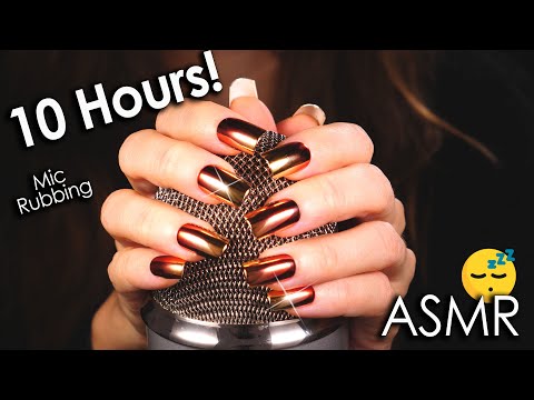 [10 Hours ASMR] Deep Brain Massage to Fall Asleep 😴 (No Talking) Mic Rubbing