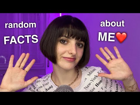 ASMR Random Facts About Me!❤️ (tingly whisper ramble)