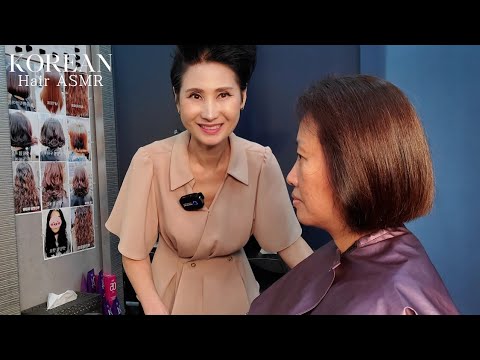 미용실 ASMR  #단발컷트 (#보브컷트) Neat short hair (VOV) cut/Korean hair salon