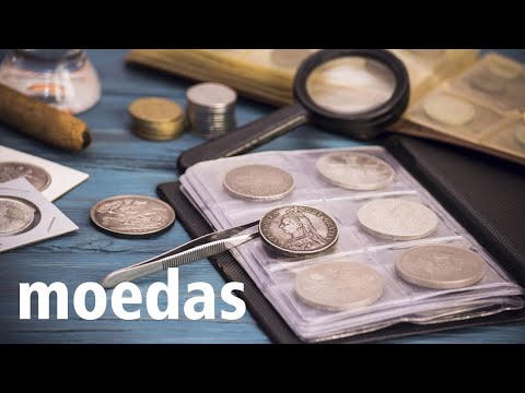 ASMR mostrando minha coleção de moedas