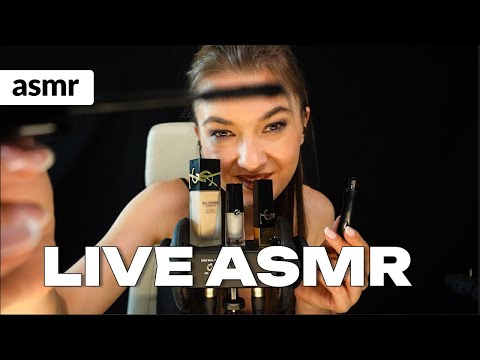 LIVE  MALUJĘ CIĘ  LUKSUSOWYMI KOSMETYKAMI ASMR po polsku