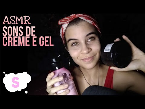 ASMR sons de creme e gel nas mãos 😼♥️asmr cream and gel sounds