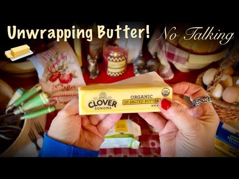 ASMR Butter Wrapper Crinkles Only! (No talking version) 11 Different Kinds of Butter! Looped 2X
