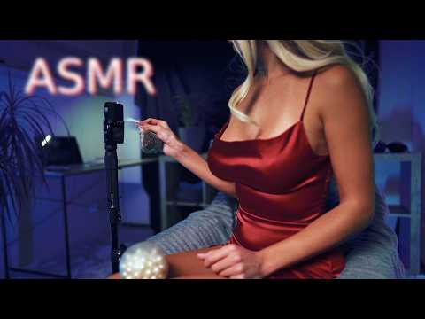 ASMR Nail Scratching Stone Sounds & Beads Pouring  with GF Mia