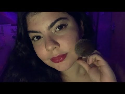 ASMR CASEIRINHO pincel na tela, sons de boca e relaxa relaxa soninho ☺️💤