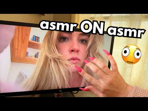 asmr-ception doing asmr on asmr for layered sleepy sounds