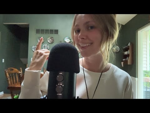 ASMR Air Tracing The Background, Myself, & More