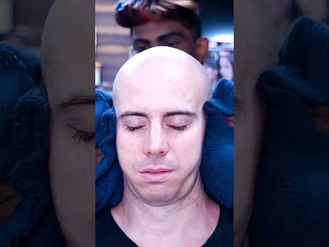 Indian barber service: Head and Back massage  #asmrmassage #asmrmassage #asmr #indianbarber