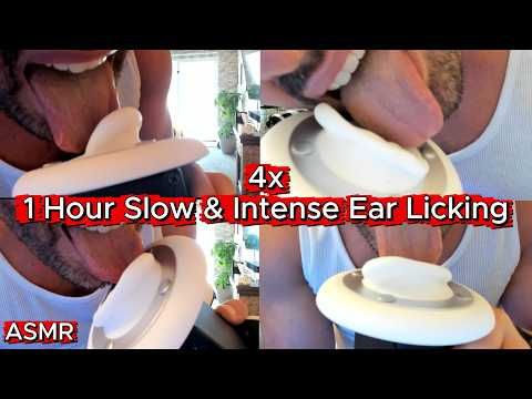 4x 1 Hour Slow & Intense Ear Licking