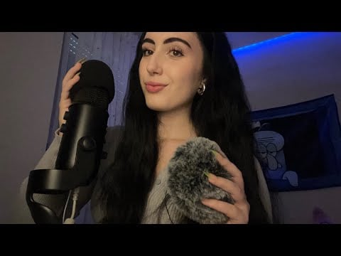 ASMR ~ FAST & AGGRESSIVE MIC TRIGGERS (pumping, scratching, rubbing, gripping, fluffy sounds) #asmr 