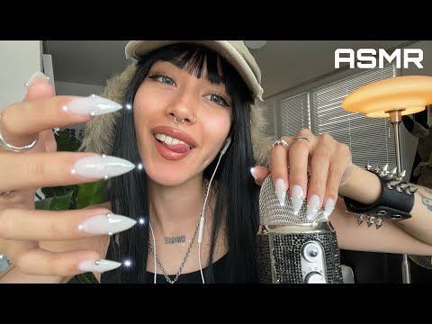 ASMR ☆ Best Nail Triggers (mic scratching, teeth tapping, rambles,..)